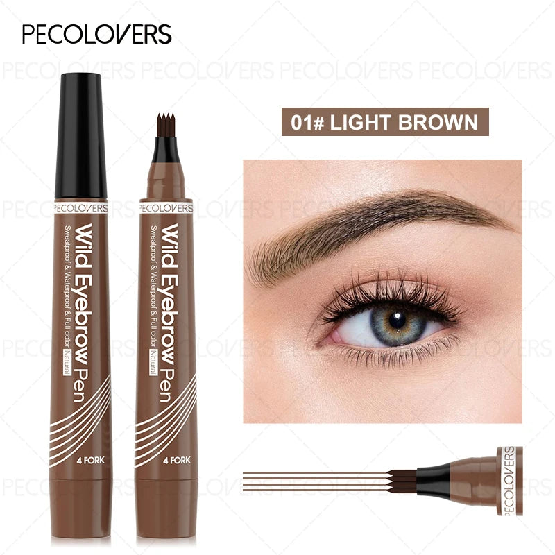 Eyebrow Pen – Long-Lasting Waterproof – Brow Pencil – Brown | KIMLUD