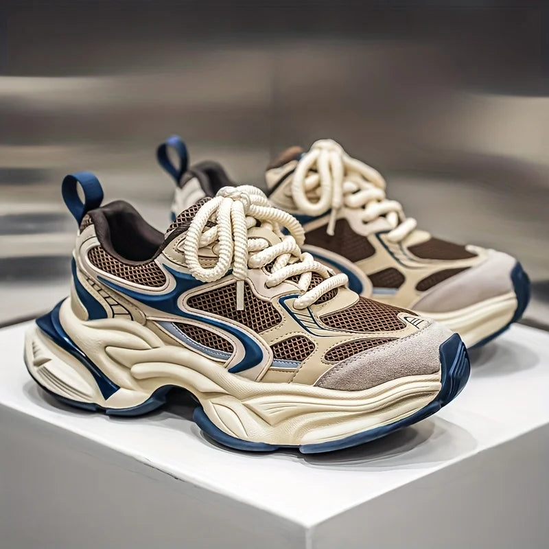 Casual Shoes – Breathable Height Increasing – Lace-Up – Women | KIMLUD