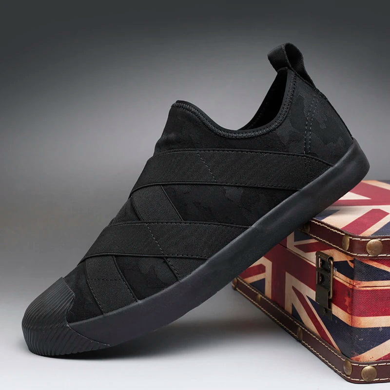New Breathable Men's Canvas Shoes Spring 2025 Flats Youth Casual Shoes Soft Bottom Vulcanized Students Shoes BD8817