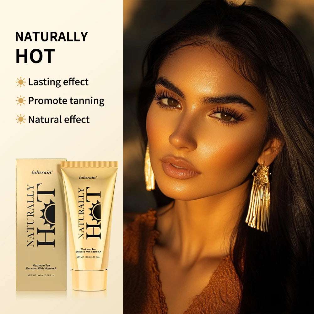 AG Hot Tanning Cream long-lasting Promote Tanning Cream for Bronzers Skin Smooth Application Non Sticky For All Skin Types Care