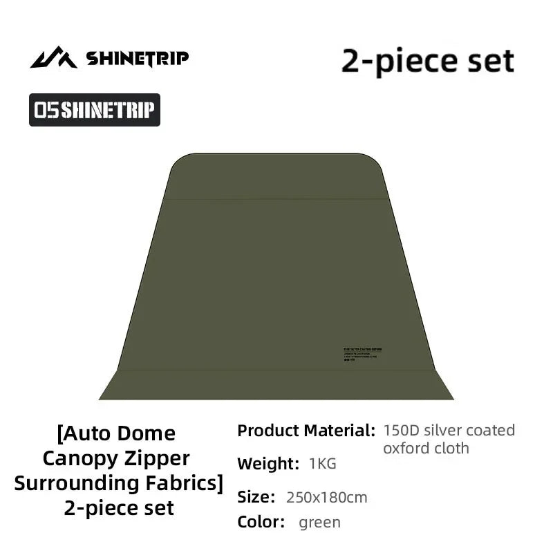 ShineTrip Auto Dome Canopy Series Silver Coated Canopy Oversized Quick Setup Sunproof Camping Auto Dome House Waterproof Tent