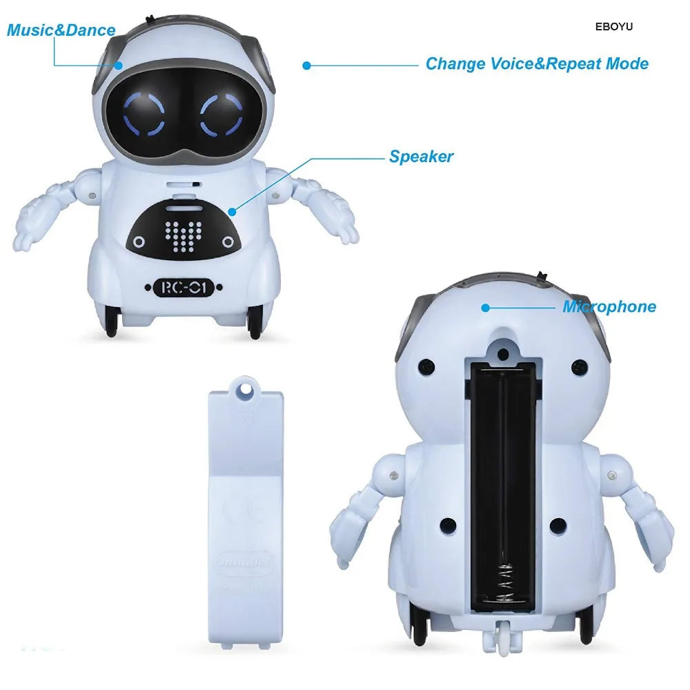 Children's Robot Mini Smart Robot Toy can Talk Interactive Dialogue Voice Recognition Recording Singing and Dancing Storytelling