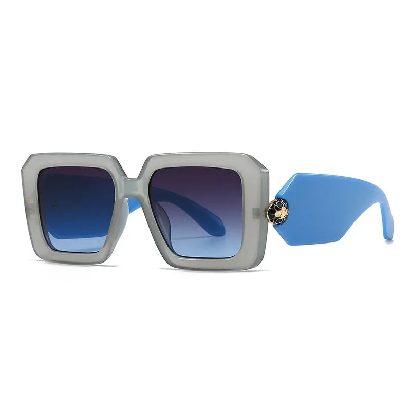 New Oversized Square Sunglasses Women For Female Luxury Brand Designer Vintage Sun Glasses Popular Punk Elegant Sexy Lady Shades
