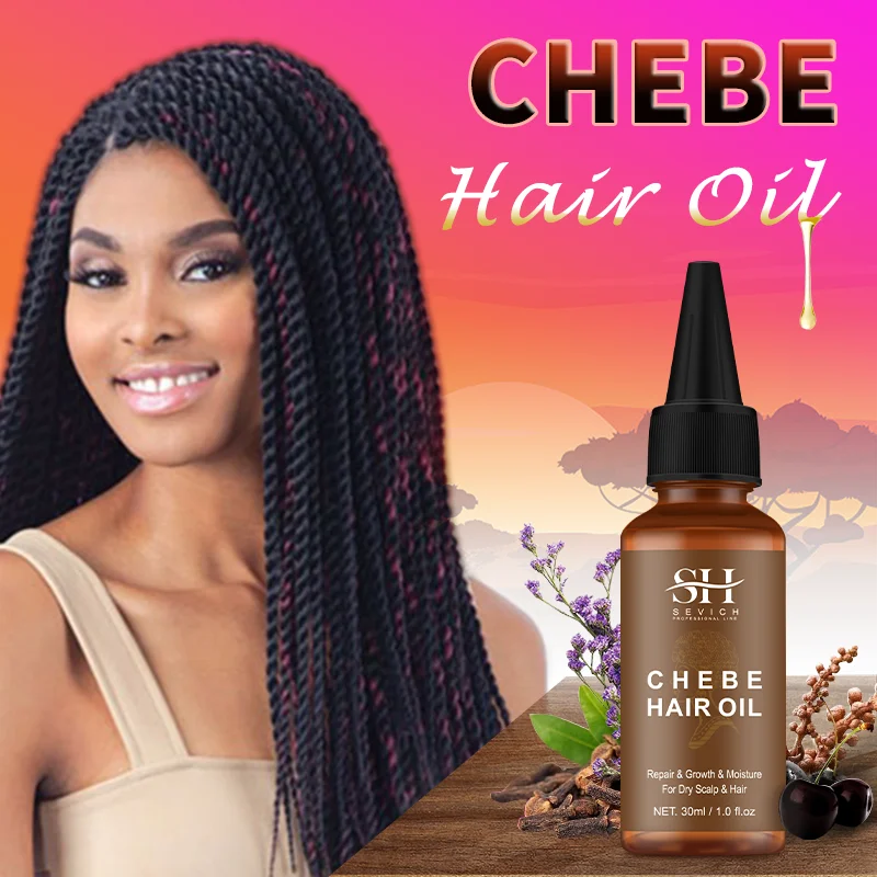 Sevich 30ml Africa Traction Alopecia Chebe Hair Oil Crazy Thicken Fast Hair Growing Oil Anti-Hair Loss Wildly Grow Long Hair