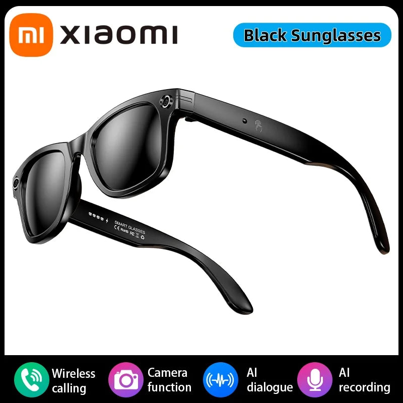 Xiaomi Smart Glasses Record Video AI Photo Recognition Answer Translation 260mAh Large Battery IP65 Waterproof Bluetooth Glasses