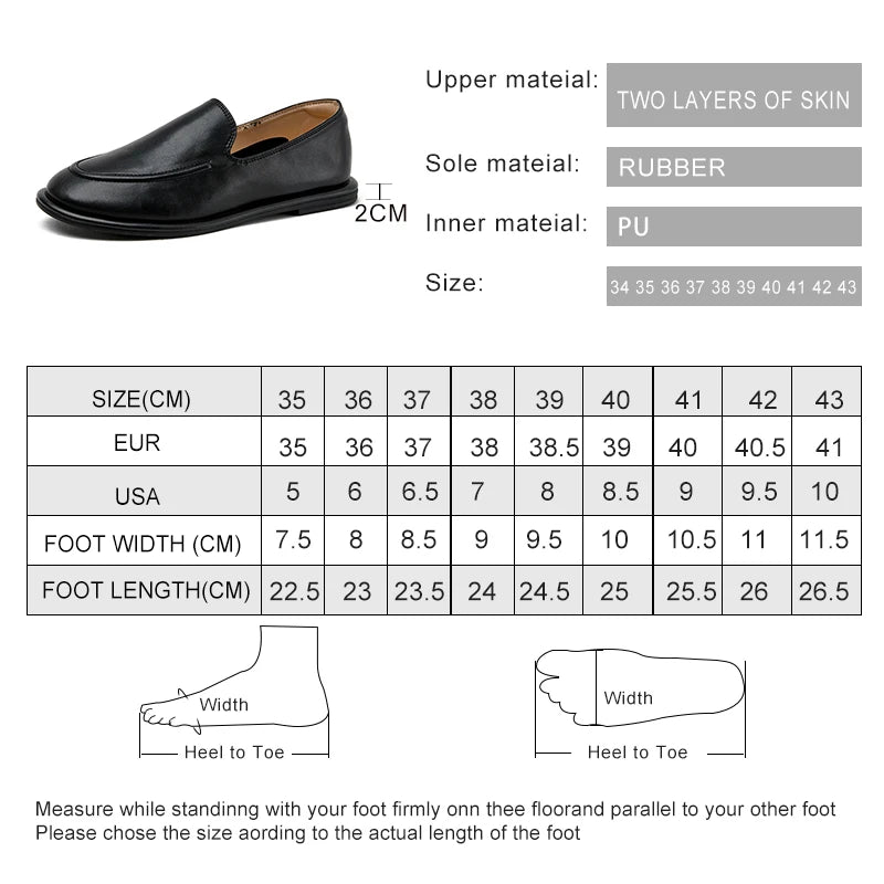 AIYUQI Loafers Women 2025 New Spring Round Toe One Foot Slip-on Shoes Women Genuine Leather Soft Flats Shoes Women