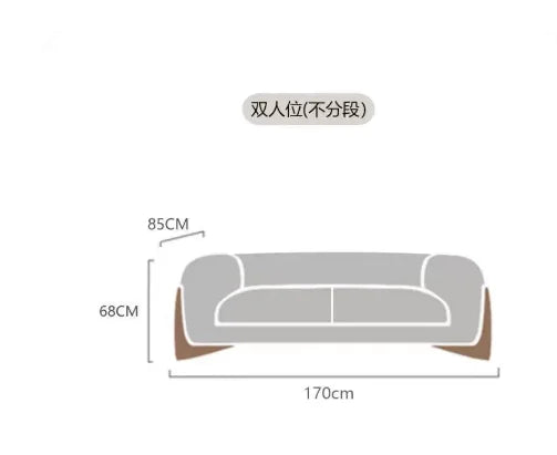 Nordic Fabric Sofa Wabi-Sabi — Ivory White | KIMLUD