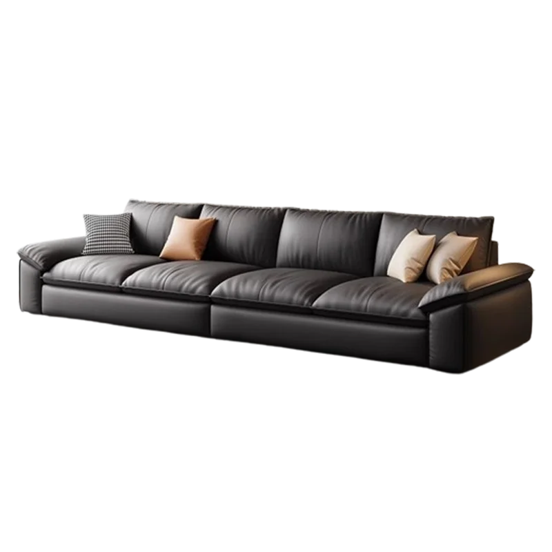 European Glamour Sectional Sofa Minimalistic — Cream | KIMLUD