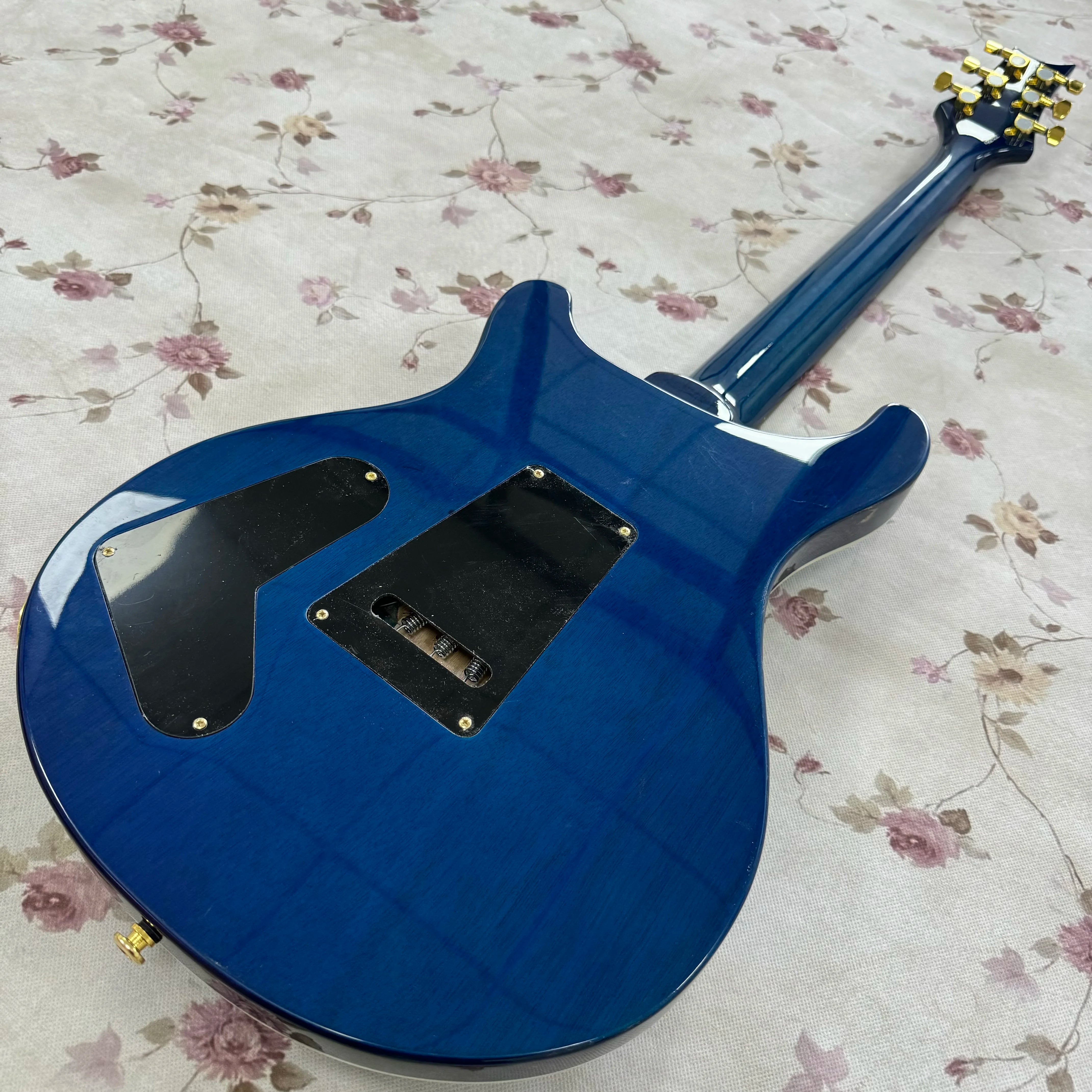 Dragon Style Dragon Inlay Electric Guitar — Blue | KIMLUD