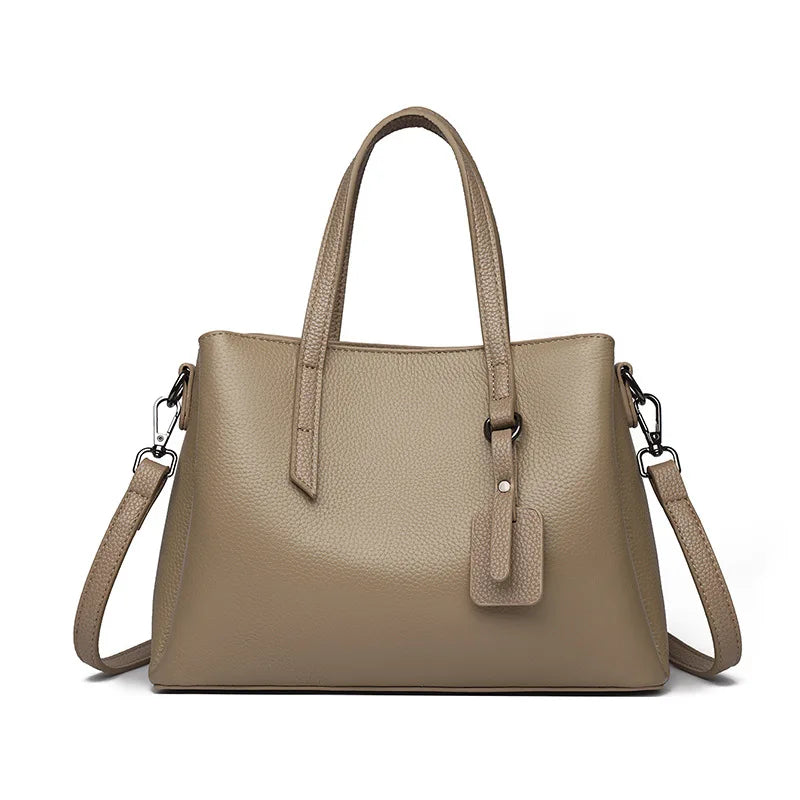First Layer Cowhide Women's Shoulder Bag Commuter Handbag Armpit Crossbody Bag Genuine Leather Small Square Bag luxury