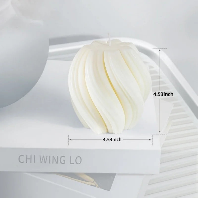 KIMLUD, Aromatherapy candles, large pillar ribbed decorative candles, soy wax, suitable for gifts, room shelves, home ribbed decoration, KIMLUD Womens Clothes