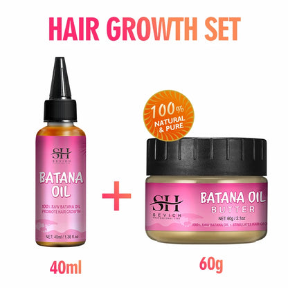 Batana Oil Hair Growth Set Traction Alopecia — Pink | KIMLUD