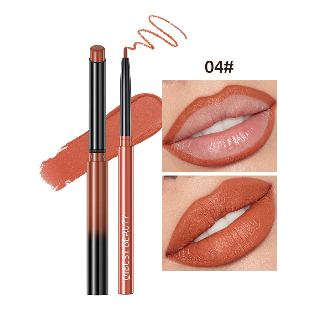 Matte Nude Lipstick Pen Set Lip Liner — Nude Pink | KIMLUD