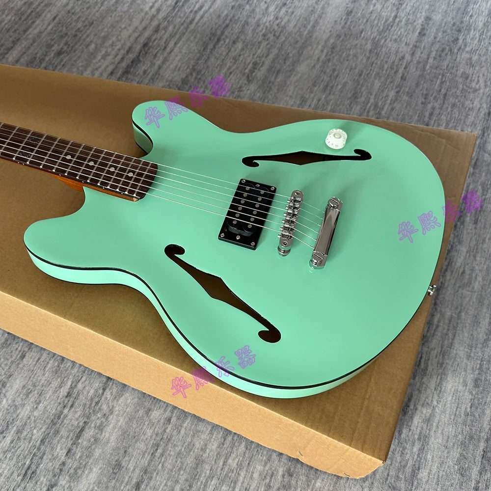 Starcaster-Style Electric Guitar Rosewood-Fingerboard — Emerald Green | KIMLUD