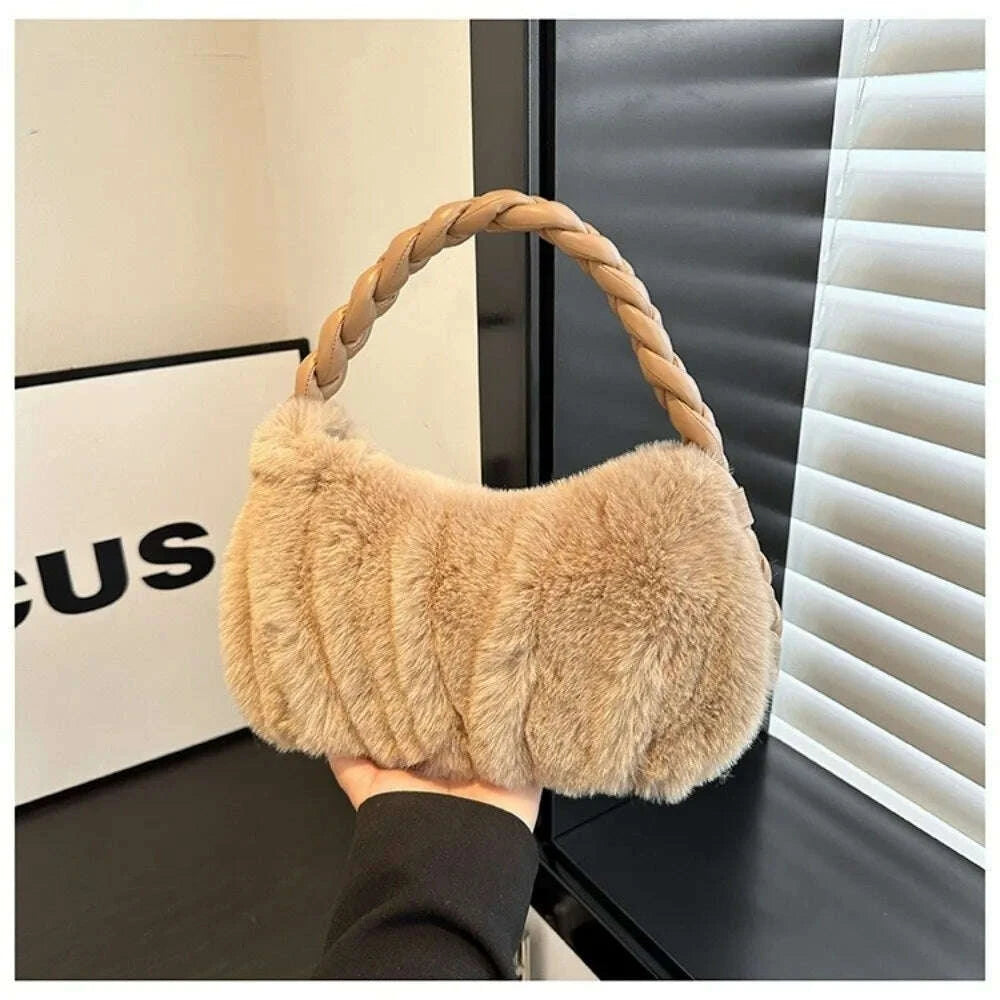 elegant-furry-shoulder-bag-fluffy-soft-plush-handbag-solid-color-zipper-tote-bagkimludkimlud-35557265