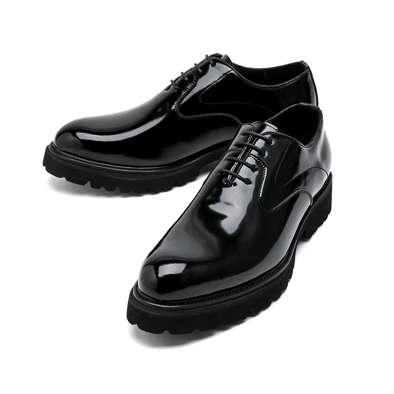 Men's Leather Shoes – Formal Business Style – Split Leather Upper | KIMLUD