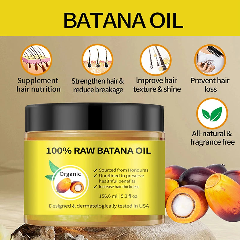 Batana Oil Conditioner Palm Enriched Hair Care — Yellow-Gold | KIMLUD
