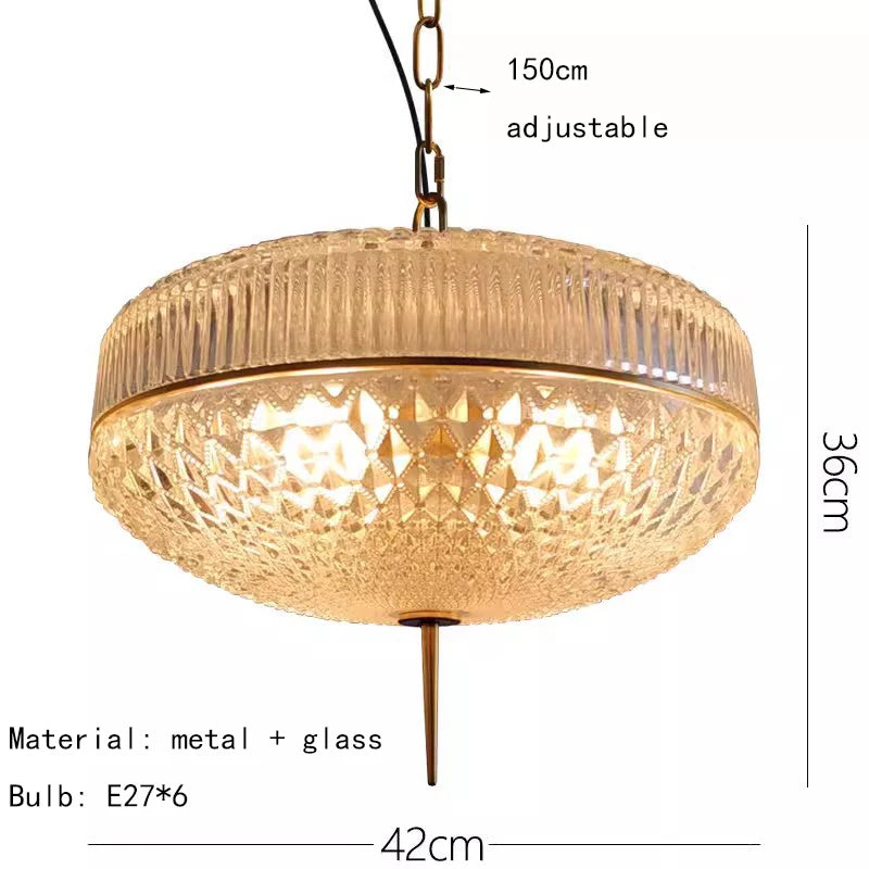 Champagne Glass Pendant Light Creative Hanging Lamp 3000K Gold Metal For Hotel Parlor Dining Room Bedroom