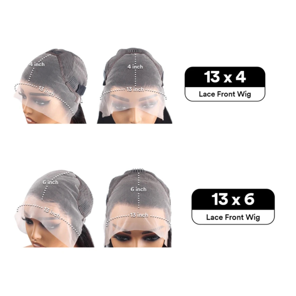 HD Lace Front Wig Body Wave 40 Inch 13x4 13x6 Pre Plucked Natural Hairline — Rich Black | KIMLUD