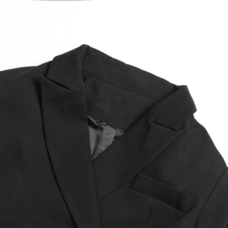 Blazer – Button Front Long Sleeve Regular Length – Cotton | KIMLUD