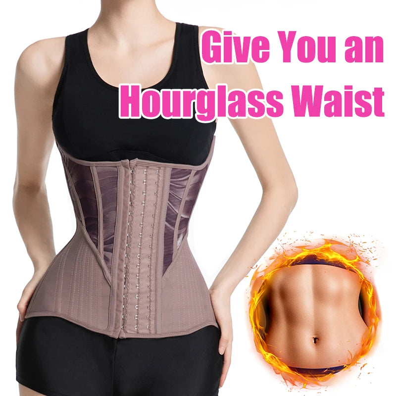 Polyamide Elastane Underbust Waist Cincher Hourglass Waist Trainer — Black | KIMLUD
