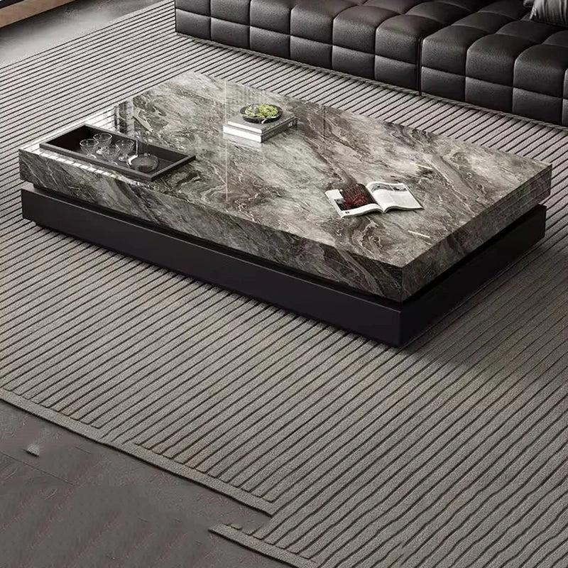 Italian Luxury Coffee Table Decoration Designer Clear Aesthetic Coffee Table Minimalist Space Saving Meubles Home Furniture