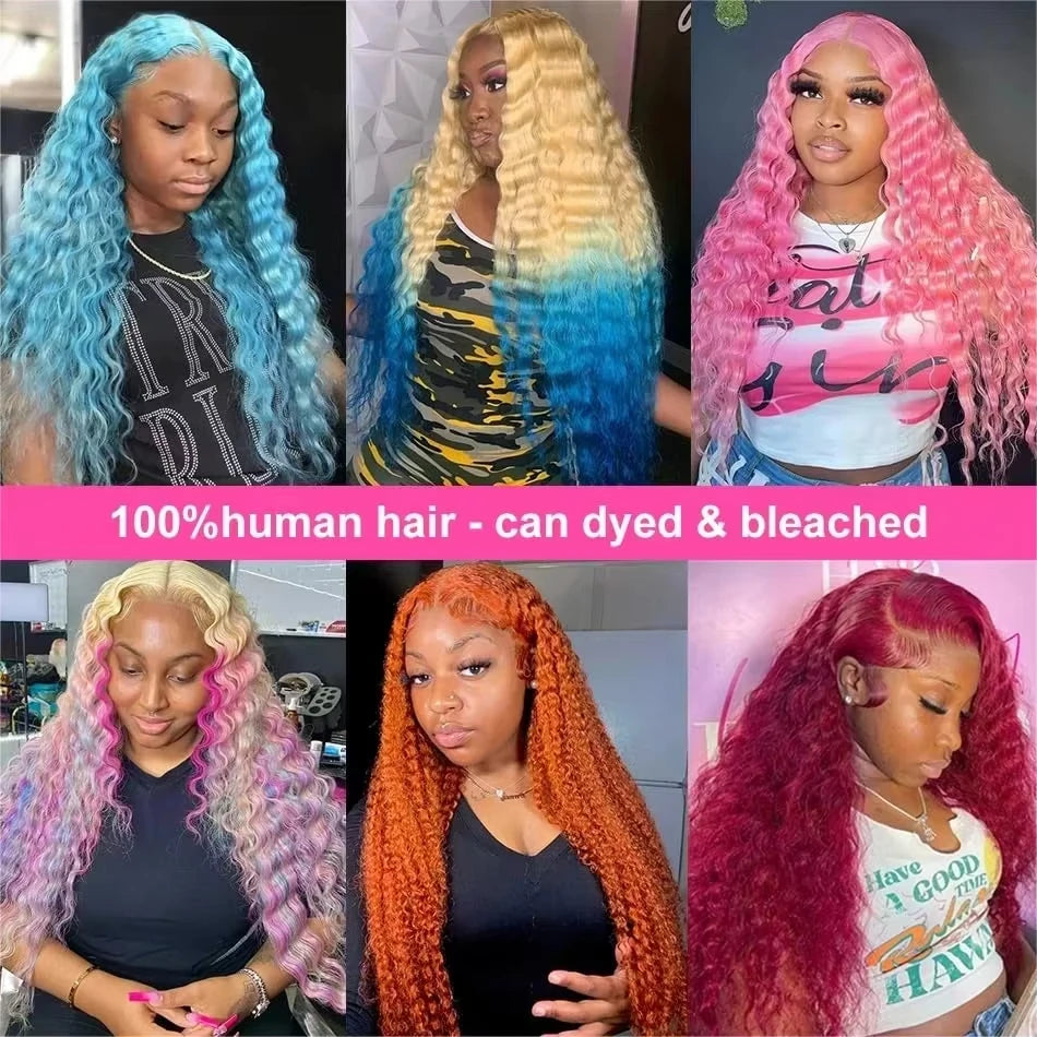 HD Lace Wig 613 Blonde Deep Wave — 613 Blonde | KIMLUD