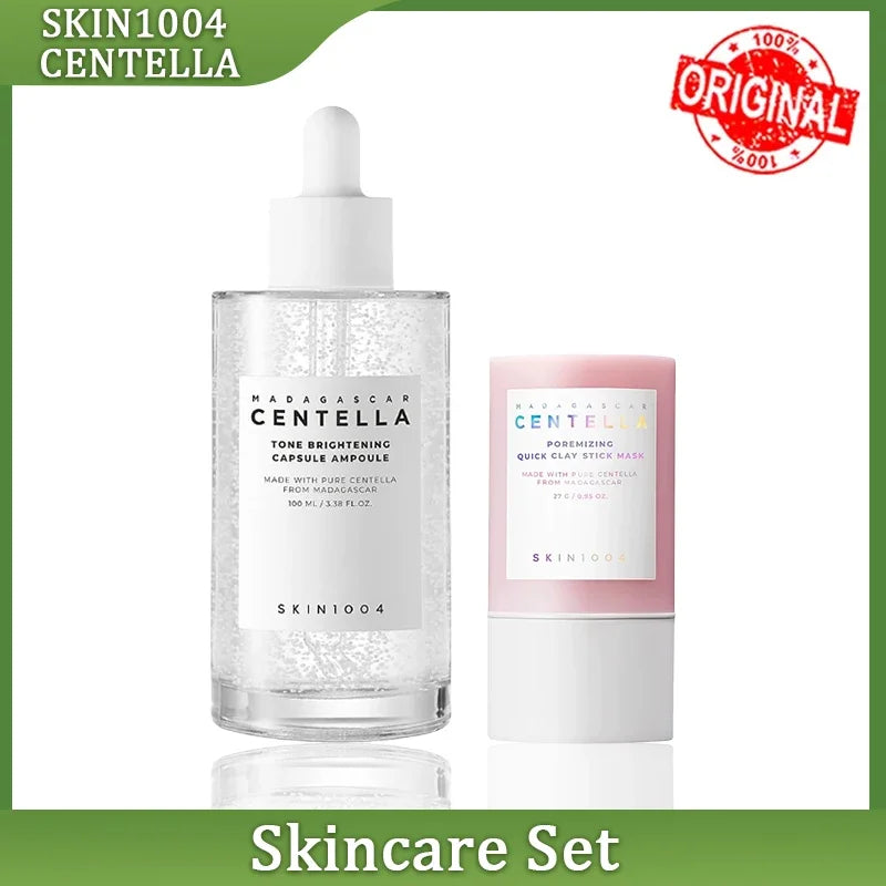 Centella Asiatica Skincare Set Toner Cleanser Serum And Oil — Pink | KIMLUD