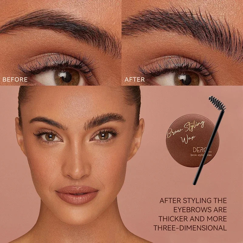1pcs 3D Eyebrow Styling Cream Makeup Long Lasting Natural Quick-drying Wild Brow Pomade Setting Gel Wax Eyebrow Cosmetics