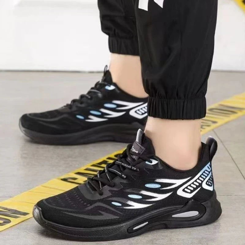 Men's Sneakers – Breathable Mesh Running Shoe – Lace-Up | KIMLUD
