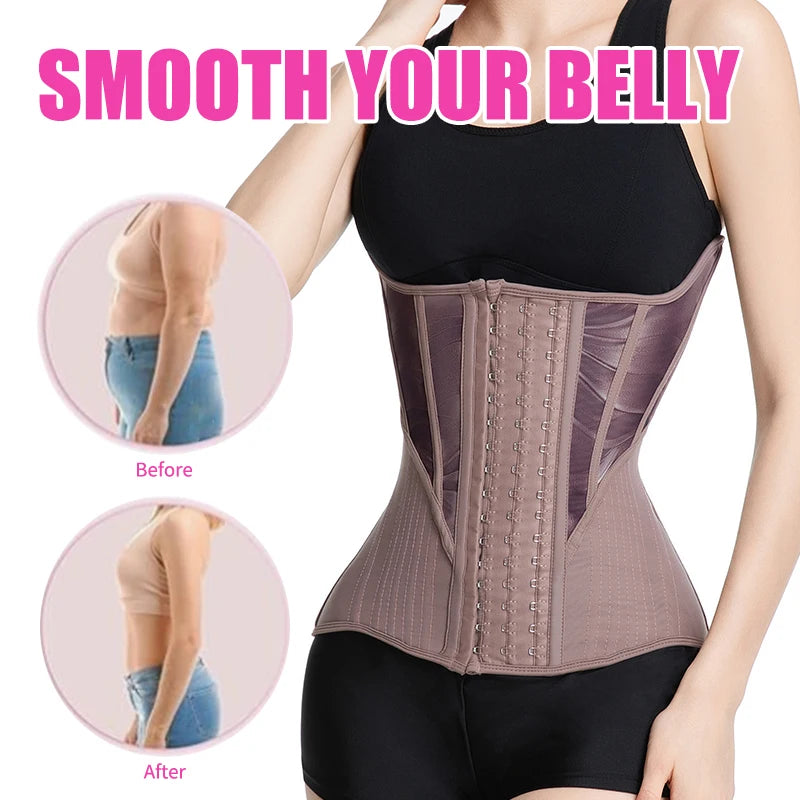 Polyamide Elastane Underbust Waist Cincher Hourglass Waist Trainer — Black | KIMLUD