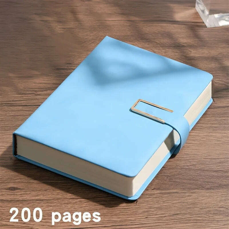 A5 Thickened Deer Head Notebook Business PU Soft Leather Notepad With Horizontal Lines School Office Supplies Stationery - KIMLUD