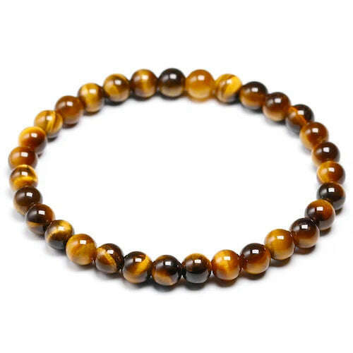 KIMLUD, AAA Tiger eyes Beads Bracelet Men Charm Natural Stone Bracelets For Man Handmade Yoga Couple Women Gemstone Health Jewelry, Beads 6mm / 16cm 6.3inch, KIMLUD Women's Clothes