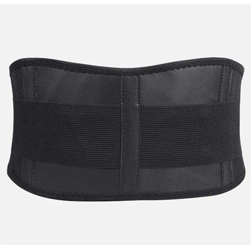 KIMLUD, Adjustable Waist Tourmaline Self heating Magnetic Therapy Back Waist Support Belt Lumbar Brace Massage Band Health Care, Black / XL, KIMLUD APPAREL - Womens Clothes