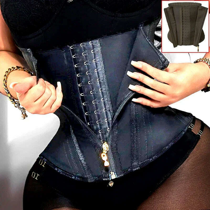 AfruliA Fajas Colombian Girdles Waist Trainer High Compression BBL Shorts Tummy Control Sheath Flat Stomach Modeling Belt Corset - KIMLUD