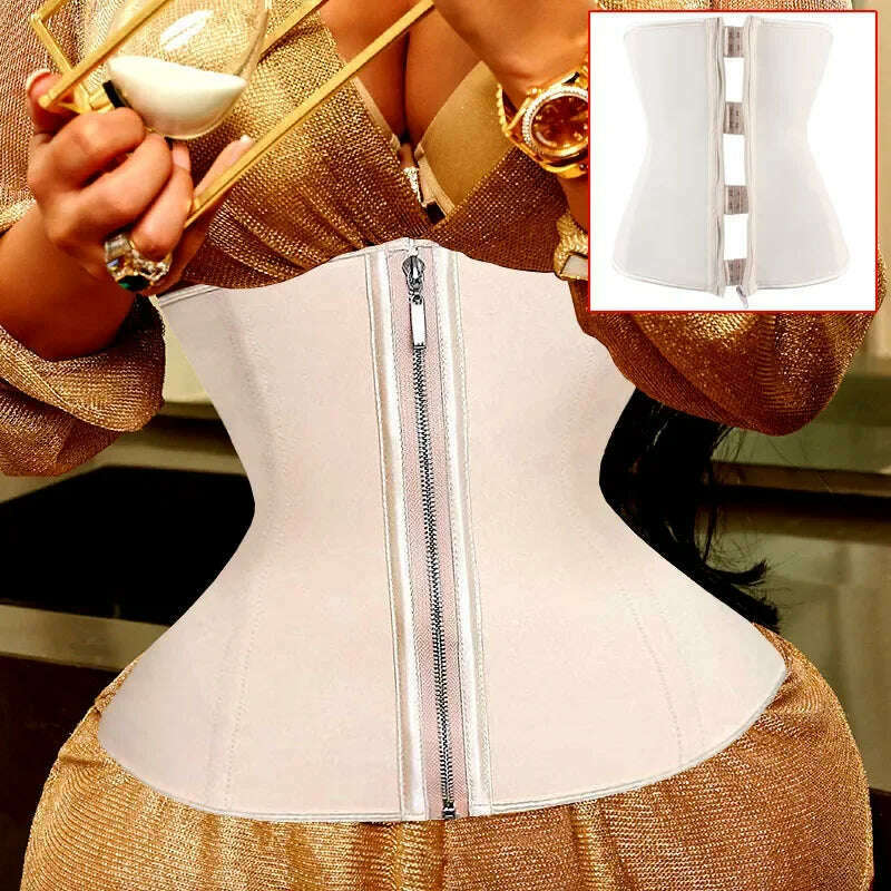 AfruliA Fajas Colombian Girdles Waist Trainer High Compression BBL Shorts Tummy Control Sheath Flat Stomach Modeling Belt Corset - KIMLUD