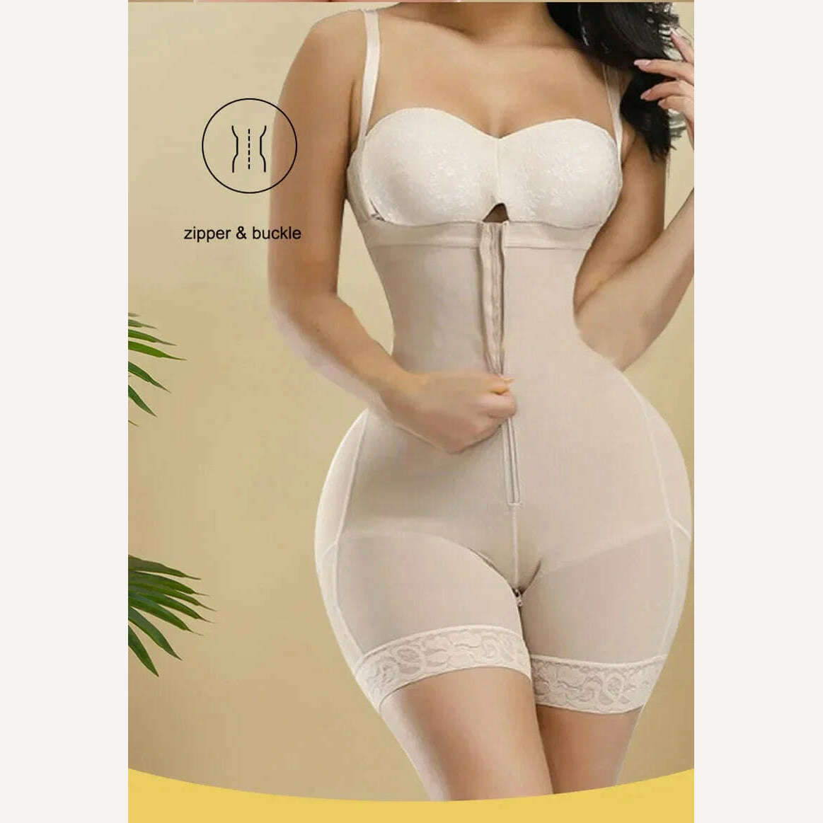 KIMLUD, AfruliA Fajas Colombiana Girdle Full Body Shaper Lift Up Butt Lifter Bodysuits Tummy Control Panties Waist Trainer Thigh Slimmer, KIMLUD Women's Clothes