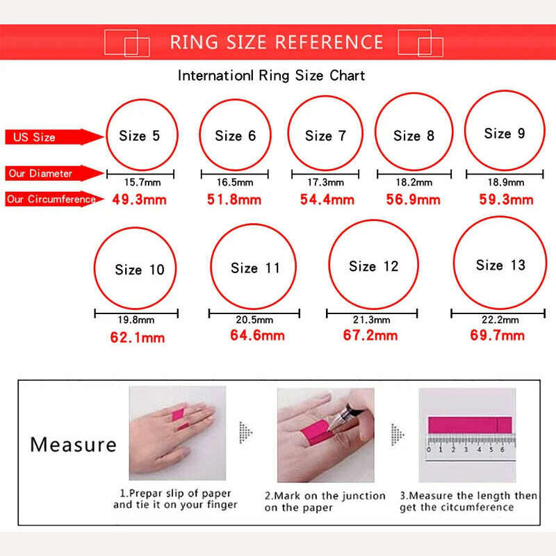Allergy Free Tibetan Silver Rings for Women Romantic Propose Marriage Heart Natural Zirconia Ring Bridal Wedding Band with Box, KIMLUD Women's Clothes