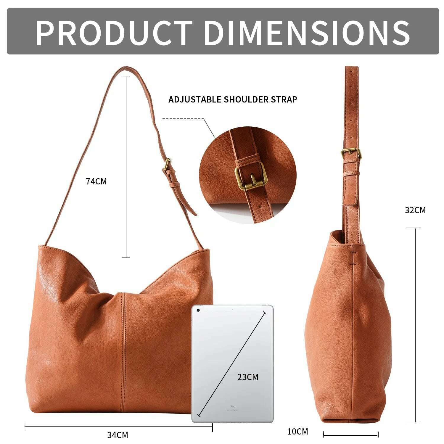 KIMLUD, ANGENGRUI Genuine Leather Handbag Luxury Cowhide Casual Tote  Natural Leather Bucket Shopper Daily Bag Big Purse Shoulder Bag, KIMLUD Womens Clothes