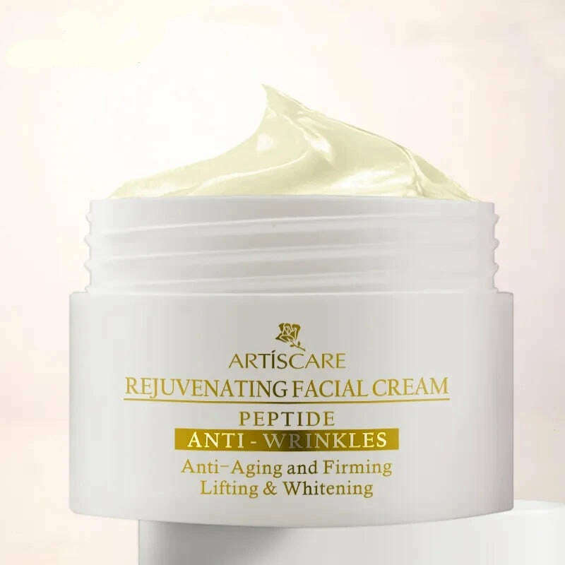 ARTISCARE Peptide Anti Wrinkle Facial Cream Whitening Lifting Day Cream Skin Care Anti Aging Acne Treatment Firming Face Cream - KIMLUD