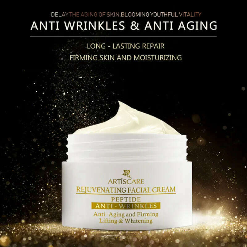 ARTISCARE Peptide Anti Wrinkle Facial Cream Whitening Lifting Day Cream Skin Care Anti Aging Acne Treatment Firming Face Cream - KIMLUD
