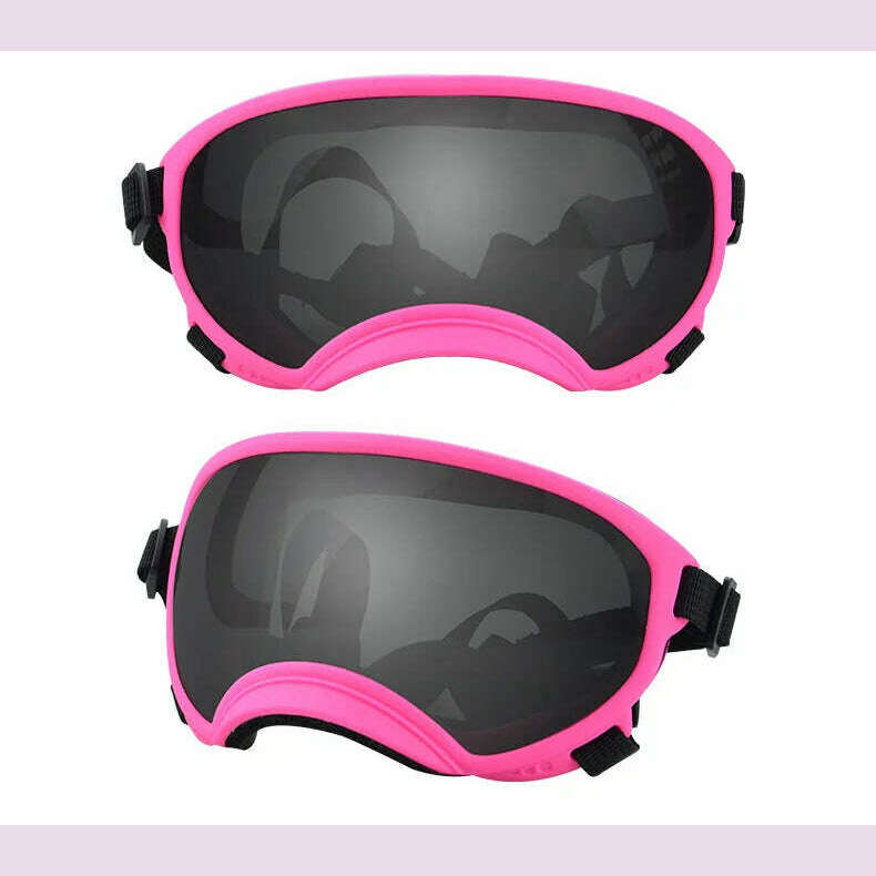 ATUBAN Dog Goggles Anti UV Strong Impact Resistance Adjustable Elastic Puppy Large Breed Dog Goggles Breathable Pet Sunglasses - KIMLUD