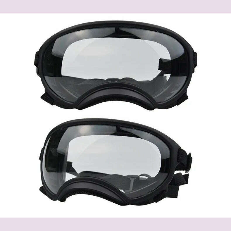 ATUBAN Dog Goggles Anti UV Strong Impact Resistance Adjustable Elastic Puppy Large Breed Dog Goggles Breathable Pet Sunglasses - KIMLUD