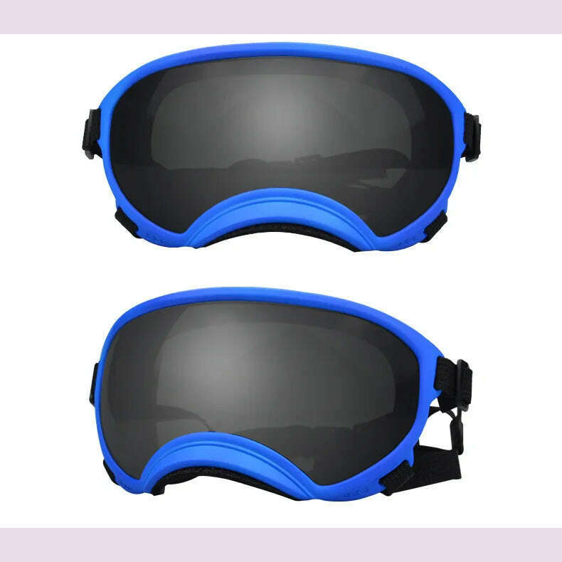 ATUBAN Dog Goggles Anti UV Strong Impact Resistance Adjustable Elastic Puppy Large Breed Dog Goggles Breathable Pet Sunglasses - KIMLUD