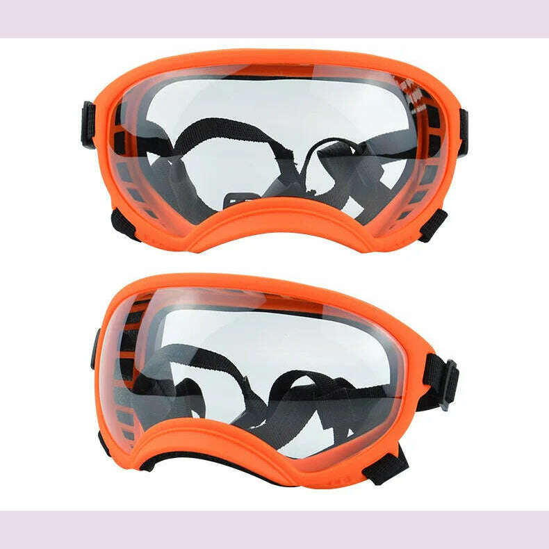 ATUBAN Dog Goggles Anti UV Strong Impact Resistance Adjustable Elastic Puppy Large Breed Dog Goggles Breathable Pet Sunglasses - KIMLUD
