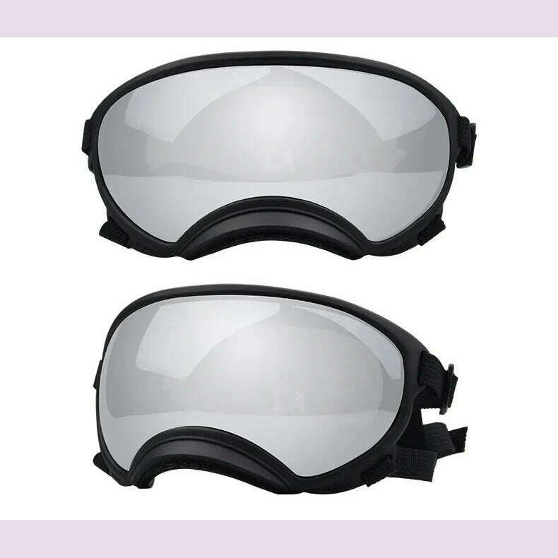 ATUBAN Dog Goggles Anti UV Strong Impact Resistance Adjustable Elastic Puppy Large Breed Dog Goggles Breathable Pet Sunglasses - KIMLUD