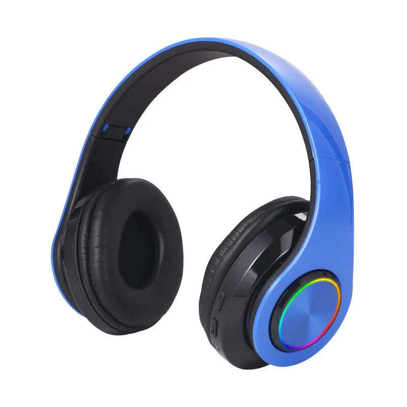 KIMLUD, B39 Headphone With Wireless Bluetooth Colorful Light Pluggable Card Game Music Movement Bluetooth Headset for Phone, KIMLUD Womens Clothes