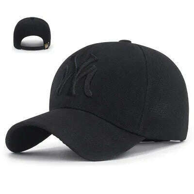 KIMLUD, Baseball Cap Adorable Sun Caps Fishing Hat for Men Women Unisex-Teens Embroidered Snapback Flat Bill Hip Hop Hats, blackblack, KIMLUD Women's Clothes