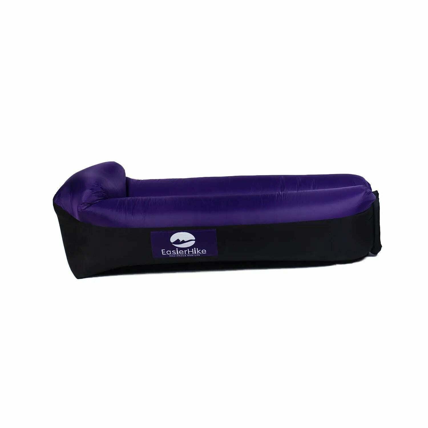 KIMLUD, Beach Lawn Casual Lazy Inflatable Sofa Portable Inflatable Bed Trekking In The Woods Off-road Air Bed Outdoor and Indoor, Purple black, KIMLUD Womens Clothes