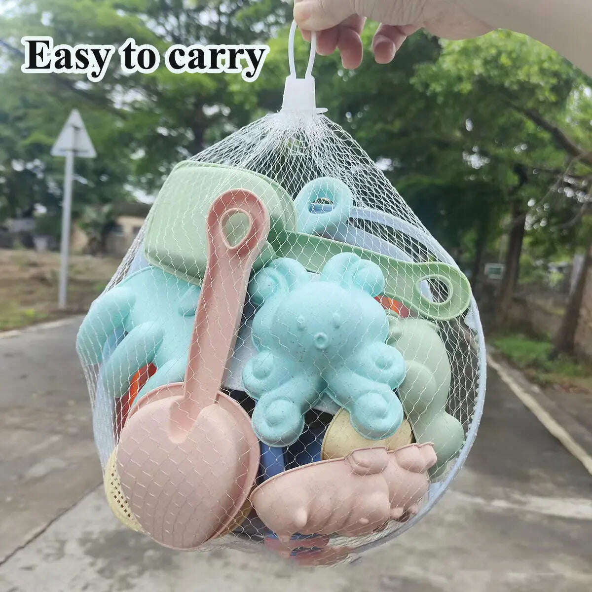 KIMLUD, Beach  Sand Play Water Set Folding Bucket Summer Toys for Children Kids Outdoor Game Youngster Sandbox Accessories Color Random, KIMLUD Womens Clothes